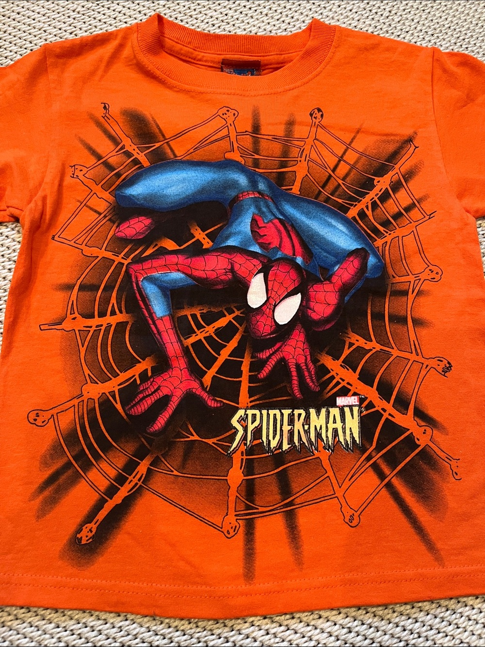 T-shirt Spider-Man boys new size 4 cotton short sleeve